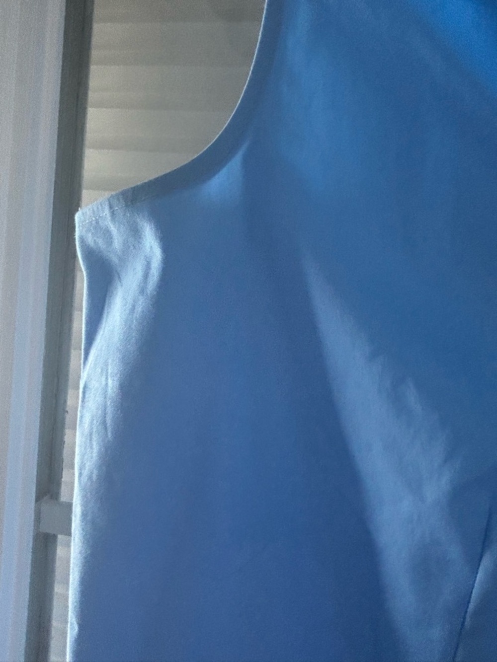 Talbots Sleeveless Button-Down Shirt in Sky Blue - Picture 4 of 7